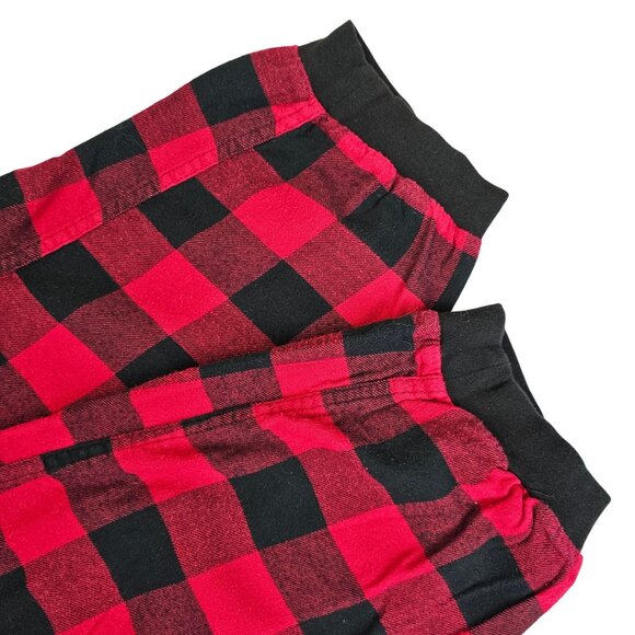 Nordstrom Mens XL Red/Black Plaid Comfy Lounge Sleepwear PJ Pants Stretch Waist - Picture 4 of 12